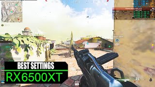 RX 6500 XT 4GB CALL OF DUTY WARZONE  BEST Settings  RX 6500 XT 100FPS [upl. by Joselyn]