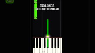 Star Wars The Force Theme  Piano Easy Tutorial For beginners shorts piano easy [upl. by Aynna203]