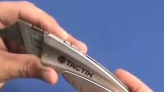 TACTIX 261111 Retractable Utility Knife w10 Pc Blade [upl. by Romine270]