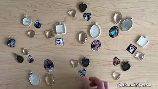 Picture Necklace Photo Jewelry Video Tutorial [upl. by Angy]