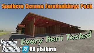 Southern German Farmbuildings Pack  FS22 mod for all platforms [upl. by Orips610]