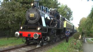 Stoomlocomotief Elna van de MBS Museum stoomtrein achtervolging [upl. by Suivart]