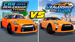 Car Dealership Tycoon VS Dealership Tycoon COMPARISON [upl. by Eberle603]