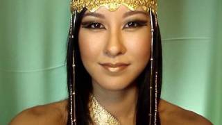 Egyptian Queen Makeup Tutorial  DIY Headdress [upl. by Abel]