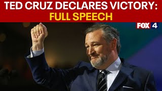 Ted Cruz declares victory FULL SPEECH [upl. by Annaeed]