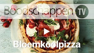 Bloemkoolpizza  Boodschappen TV [upl. by Ahtnams]