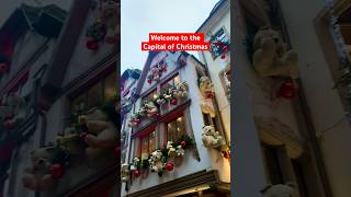 Strasbourg France is the Capital of Christmas🎄🎅Visit the adorable holiday markets christmas [upl. by Adler]