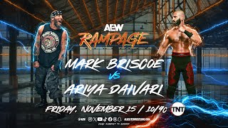 WWE 2K24 Mark Briscoe Vs Ariya Daivari  AEW Rampage 111524 [upl. by Mohkos233]