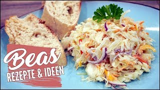 Krautsalat Rezept  Perfekter Coleslaw  Amerikanischer Weißkrautsalat [upl. by Bonne]