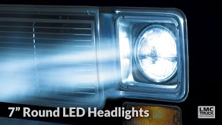 LMC Truck 7 Inch Round LED Headlight [upl. by Hsakiv]