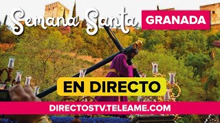 SEMANA SANTA de GRANADA 2024 en DIRECTO y ONLINE ✝️ 🔴 💜 [upl. by Ellynad]