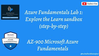 Azure Fundamentals Lab 1 Explore the Learn sandbox [upl. by Millian]