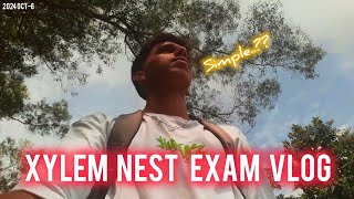 Xylem NEST exam😍Must Watch simple  Vlog3 Abhinav AK  xylem nest exam [upl. by Haimarej]