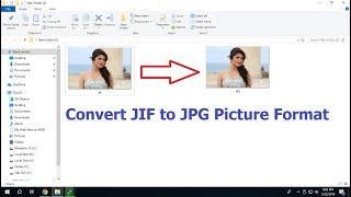 Convert JIF to JPG Picture Format without Using Software in Windows [upl. by Anen]