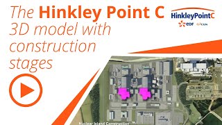 Hinkley Point C – 3D model showing the different stages of construction [upl. by Alidus]