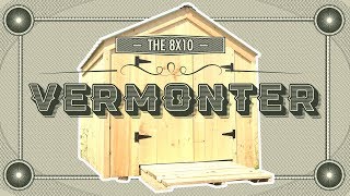 quotThe Vermonter Shedquot  8X10 to 10X20  General Storage Shed  Easily Converts  DIY Pre Cut Kit [upl. by Noizneb]