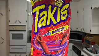 Trying Out Takis Kaboom Sriracha Chips [upl. by Hoseia]