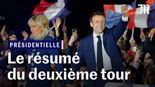 Macron réélu Le Pen très haut  le résumé du 2nd tour Résultats et discours Présidentielle2022 [upl. by Lew]