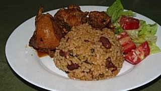 Moro de habichuelas y pollo guisado  Receta dominicana [upl. by Inaej573]