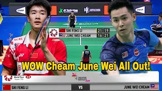 WOW Cheam June WeiMAS vs Li Shi FengCHN  All OutCheam keluarkan Seluruh kekuatannya [upl. by Witcher966]