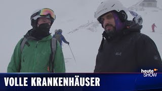 SkiTourismus im Coronawinter Wir machen die Zugspitze unfallfrei  heuteshow [upl. by Chiarra592]