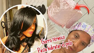 💆‍♀️ gorro termico para el pelo acaba el cabello seco opaco y sin brillo⏫ [upl. by Bronnie]