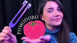 ASMR 2 HORAS INAUDÍVEL POMODORO TIMER  TÉCNICA PARA CONCENTRAÇÃO ESTUDOS FOCO RELAXAR DORMIR [upl. by Acinorev958]