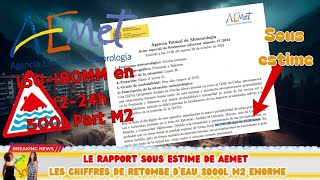 ⛈💧 AEMET SOUS ESTIMATION DE CEST PREVITION  150180MM OMG 500L 💧⛈ [upl. by Alleuol]