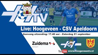 Liveuitzending Hoogeveen  CSV Apeldoorn [upl. by Grenville]