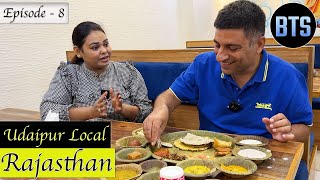 EP 8  BTS Places to eat  Chhappan Bhog  Rajasthani food Garden restaurant  Rajasthan Tour [upl. by Pejsach641]