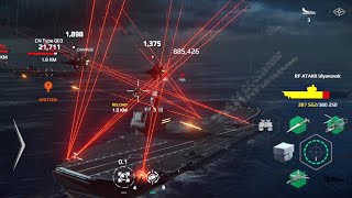 Modern Warships RF ATAKR ULYANOVSK in farming Dollar and Gold gameplay [upl. by Fowkes579]