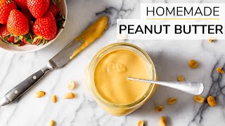 HOWTO MAKE PEANUT BUTTER  homemade peanut butter recipe [upl. by Talanian]