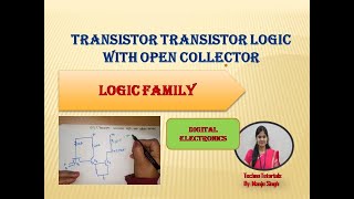 U5L61 TTL With open collector  Transistor Transistor Logic open collector  2 input TTL NAND Gate [upl. by Nitsuga419]