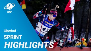 World Cup 2324 Oberhof Men Sprint Highlights [upl. by Nohtan]