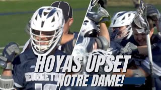 GEORGETOWN UPSETS NOTRE DAME  Georgetown vs Notre Dame Highlights [upl. by Lotty]