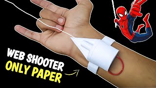 Making SpiderMan Web Shooter without spring  Paper Web Shooter [upl. by Harland93]