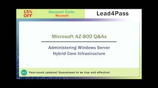 20224 Latest update Lead4Pass AZ800 dumps actual exam questions and answers [upl. by Ahsilyt]