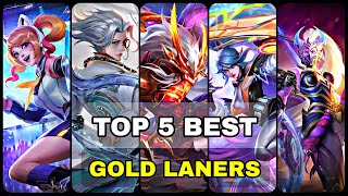 Unstoppable Marksman 🔥  Top 5 Gold Lane Picks in MLBB [upl. by Odnumyer]