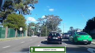 Thornleigh to Baulkham Hills NSW Drive via Castle Hill [upl. by Weld]