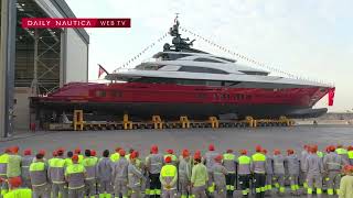 Il varo di quotLeonaquot superyacht da 80 metri costruito da Bilgin [upl. by Klemm]