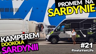 21 Sardynia kamperem ❤️Promem z Livorno na Sardanie [upl. by Adabel89]