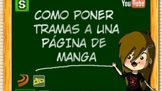 Tutorial Cómo poner tramas a una página de manga [upl. by Carina]