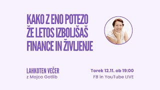 Kako z ENO potezo TAKOJ izboljšaš FINANCE in ŽIVLJENJE [upl. by Aitetel280]