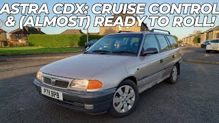 Astra CDX 20 16V estate cruise control fitted bumpers painted and driven [upl. by Kayley539]