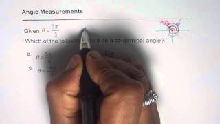 Coterminal Angle in Radian Measurement for 2pi by 3 [upl. by Konikow100]