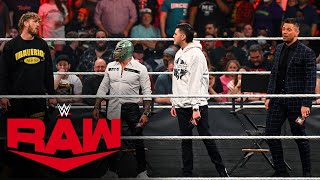 The Miz amp Logan Paul challenge Rey amp Dominik Mysterio at WrestleMania 38 Raw Feb 21 2022 [upl. by Sidwell]