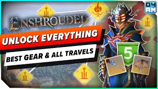 Enshrouded UNLOCK EVERYTHING Early  BEST Gear Glider amp All Quick Travel Full Guide [upl. by Awuhsoj991]