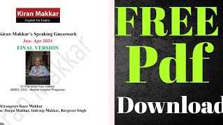 IELTS makkar s pdf final version janApril 2024 free download ielts speaking youtube [upl. by Yenaiv325]