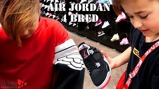 Air Jordan 4 BRED Shoe Shopping VLOG Plus HampM and Hollister [upl. by Edrock]