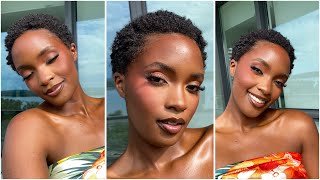 THE FAMOUS BLACK GIRL SUNKISSED MAKEUP DETAILED [upl. by Brost]